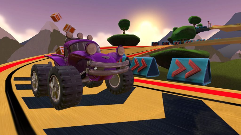 Cargo Racing VR game screenshot courtesy Oculus