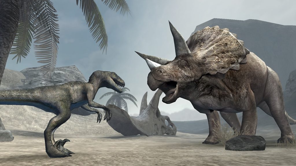 Dinosaur Island VR game screenshot courtesy Oculus
